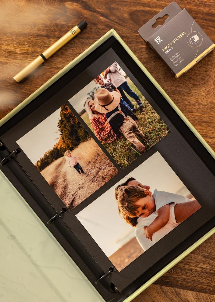 KAILA HI LITTLE ONE Menta - Coffee Table Photo Álbum (60 Negro Páginas)