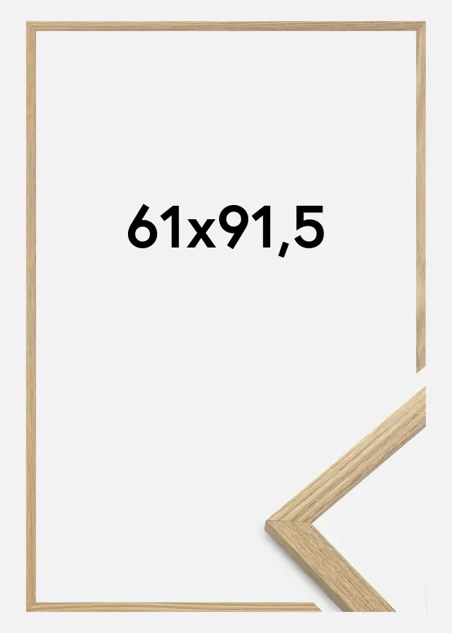 Marco Trendy Vidrio acrílico Roble 61x91,5 cm