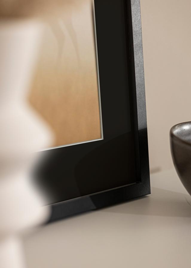 Marco Trendy Negro 45x60 cm - Paspartú Negro 30x45 cm