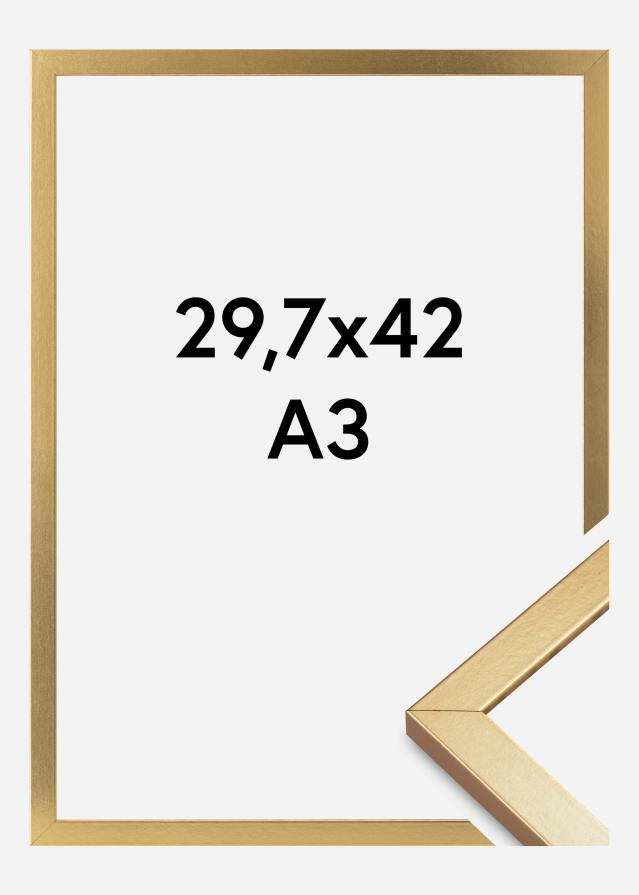 Marco Minerva Vidrio acrílico Dorado 29,7x42 cm (A3)