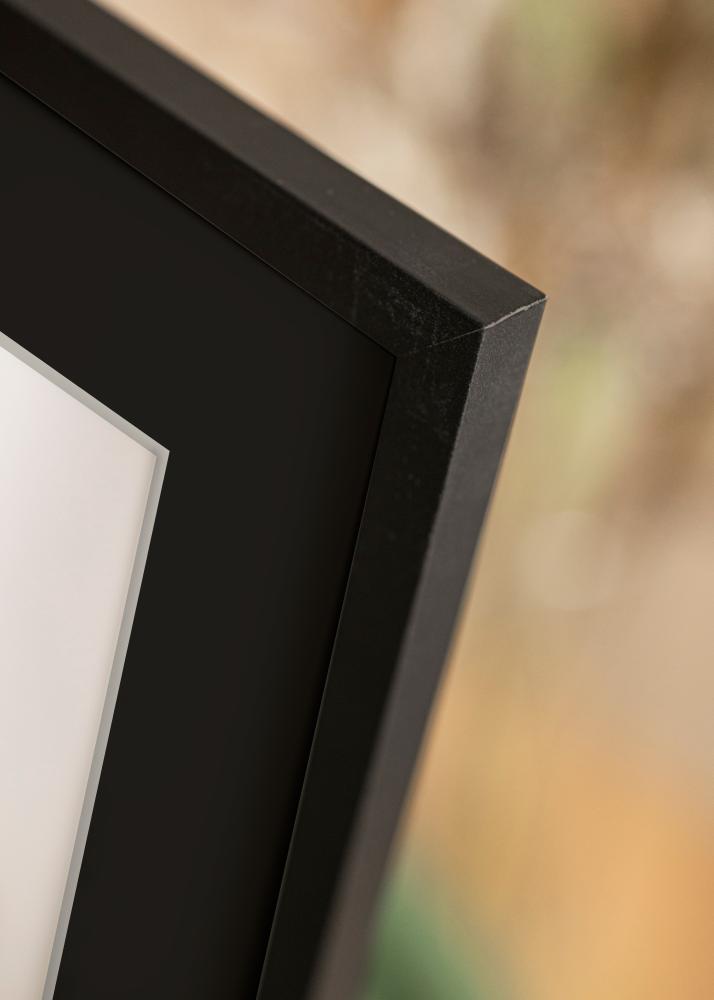 Marco Trendy Negro 50x60 cm - Paspartú Negro 40x50 cm