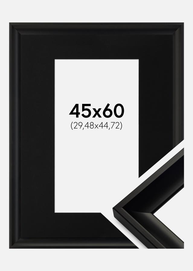 Marco Öjaren Negro 45x60 cm - Paspartú Negro 12x18 inches