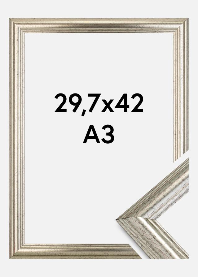 Marco Västkusten Vidrio acrílico Plateado 29,7x42 cm (A3)