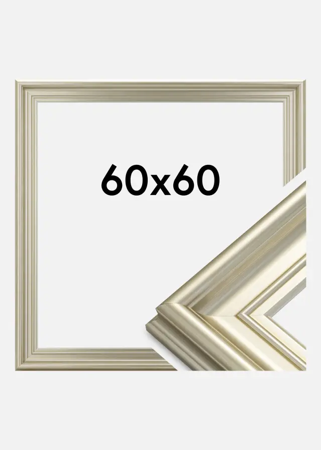 Marco Mora Premium Plateado 60x60 cm