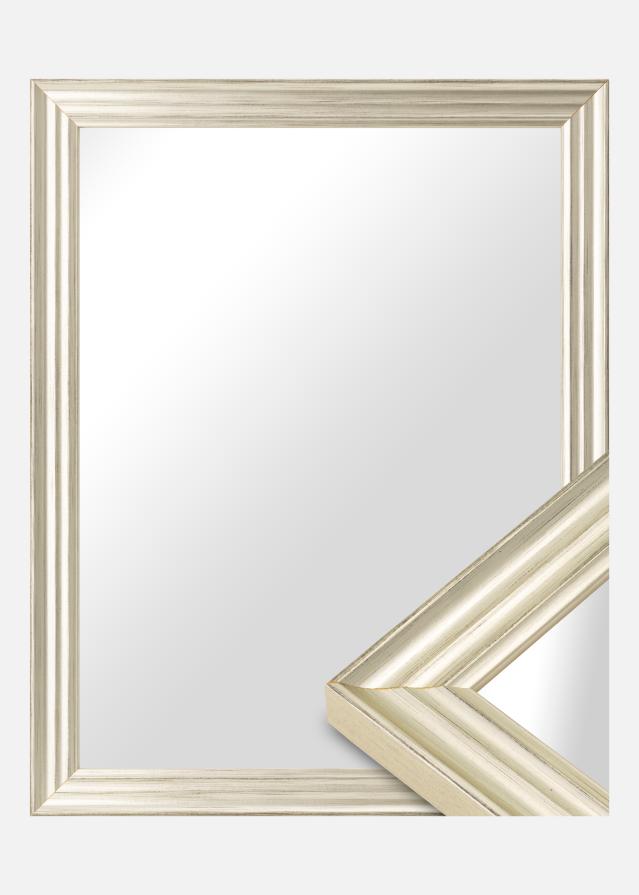 Espejo Heby Plateado - Tamaño personalizable