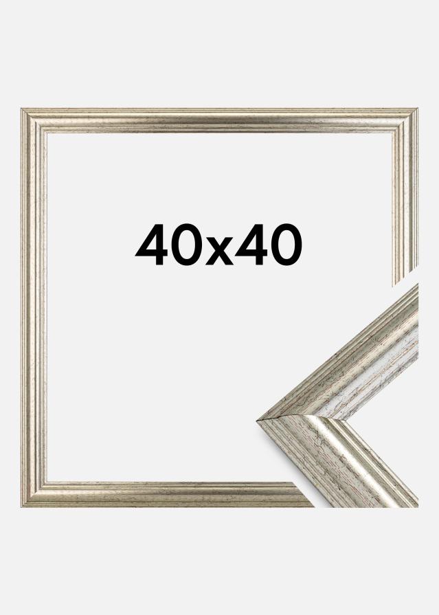 Marco Västkusten Vidrio acrílico Plateado 40x40 cm