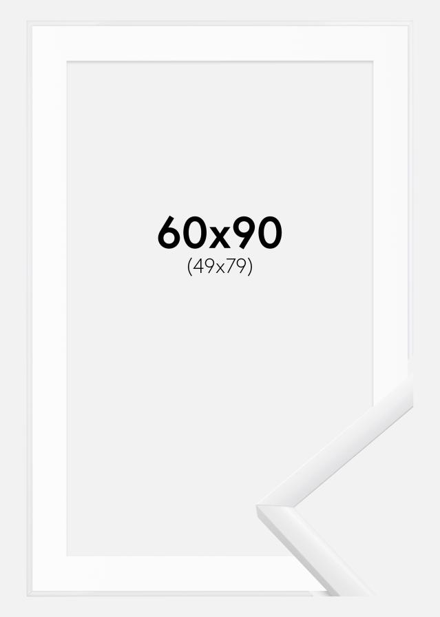 Marco New Lifestyle Blanco 60x90 cm - Paspartú Blanco 50x80 cm