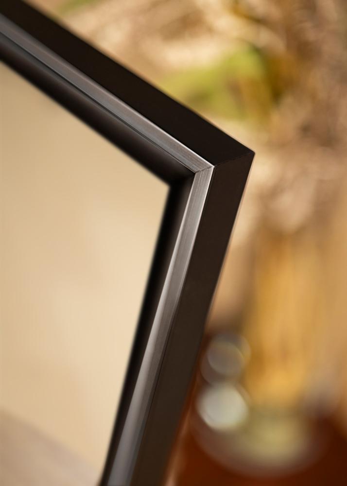 Espejo Öjaren Negro-plateado - Tamaño personalizable