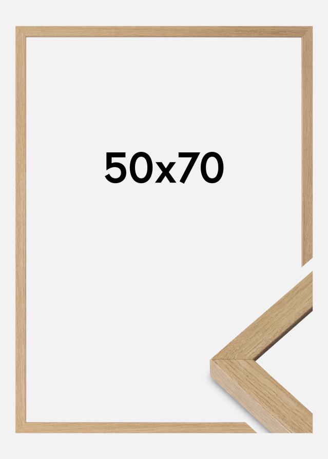 Marco Hermes Vidrio acrílico Natural Oak 50x70 cm