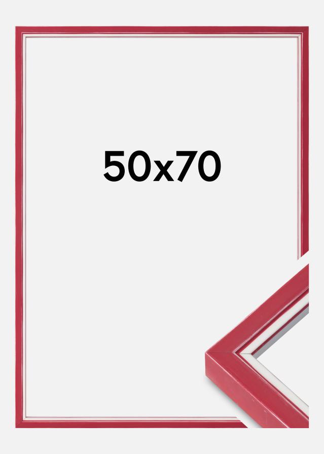 Marco Diana Vidrio acrílico Rojo 50x70 cm