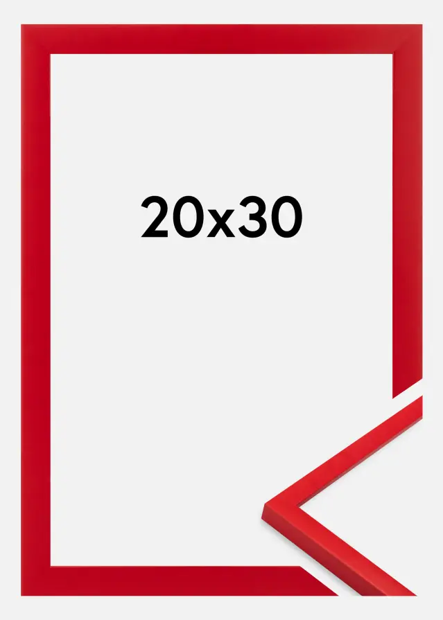 Marco Kent Vidrio acrílico Rojo 20x30 cm