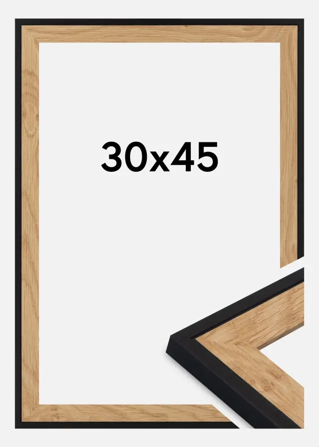 Marco Iris Vidrio acrílico Negro 30x45 cm