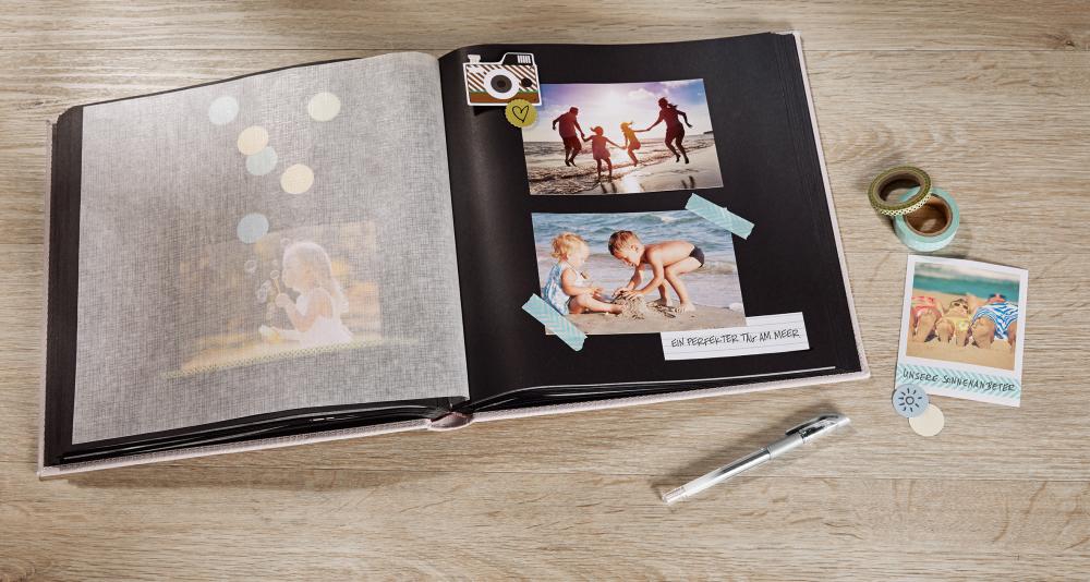 Black y White Álbum Negro - 26x25 cm (50 Páginas negras / 25 hojas)