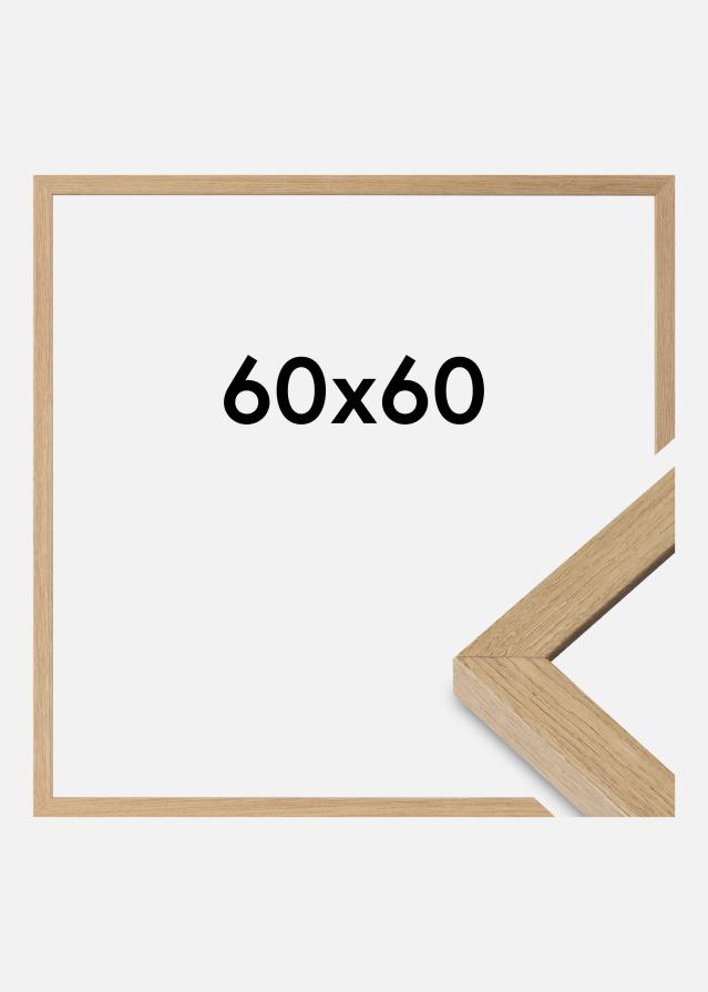 Marco Hermes Vidrio acrílico Natural Oak 60x60 cm