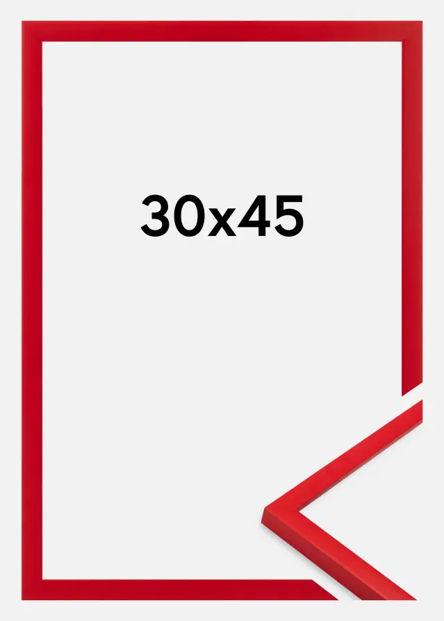 Marco Kent Vidrio acrílico Rojo 30x45 cm