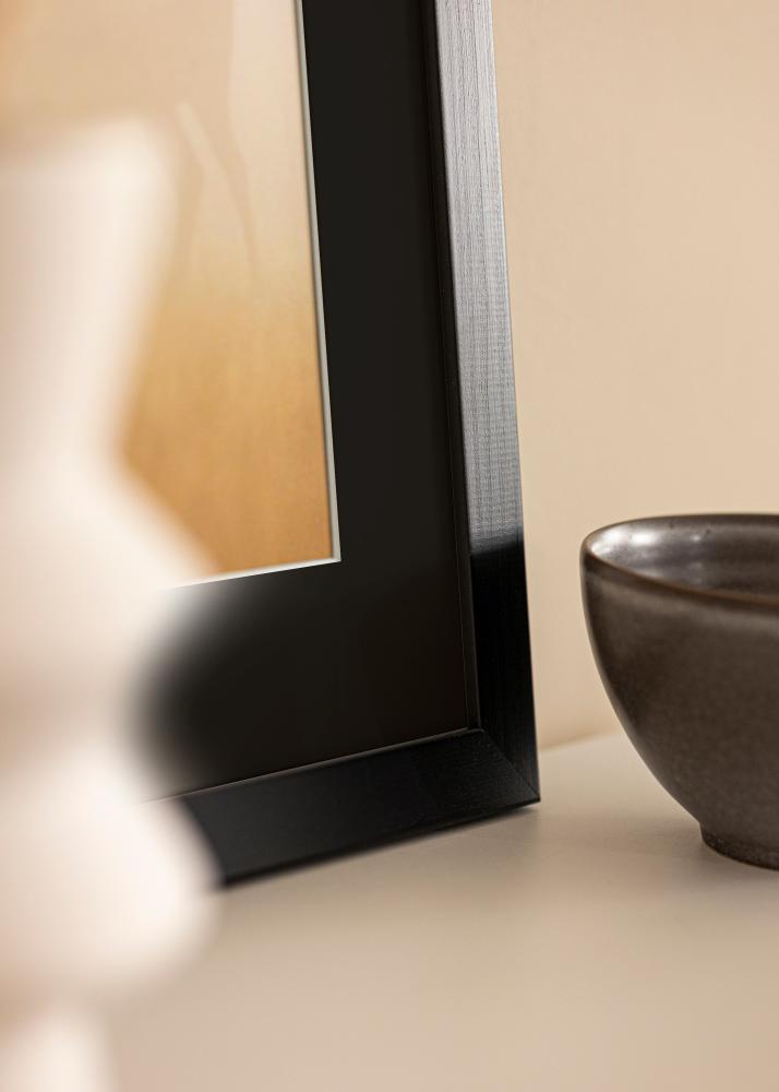 Marco Trendline Negro 60x70 cm - Paspartú Negro 20x24 inches