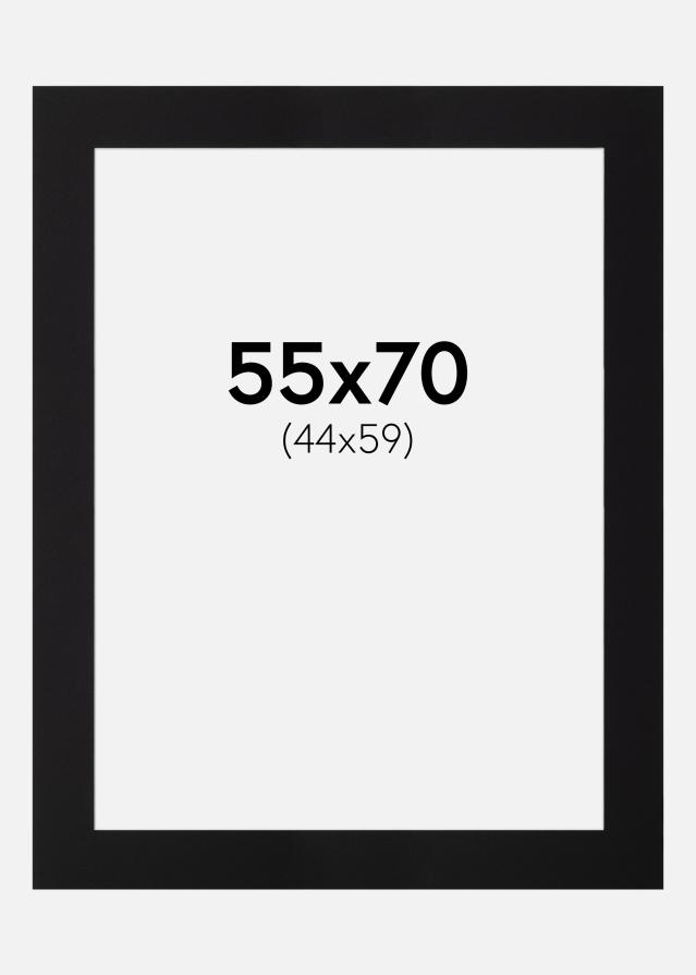 Paspartú Canson Negro (Borde interior blanco) 55x70 cm (44x59)