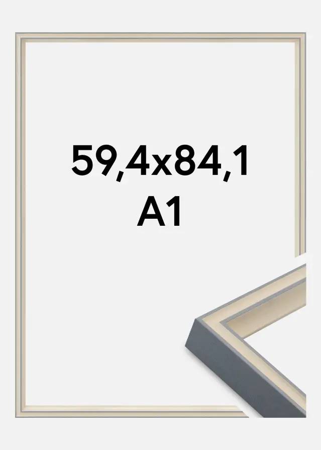 Marco Riga Vidrio acrílico Gris 59,4x84 cm (A1)