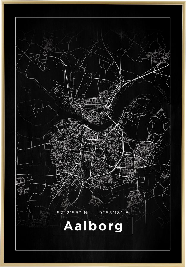 Mapa - Aalborg - Cartel Negro