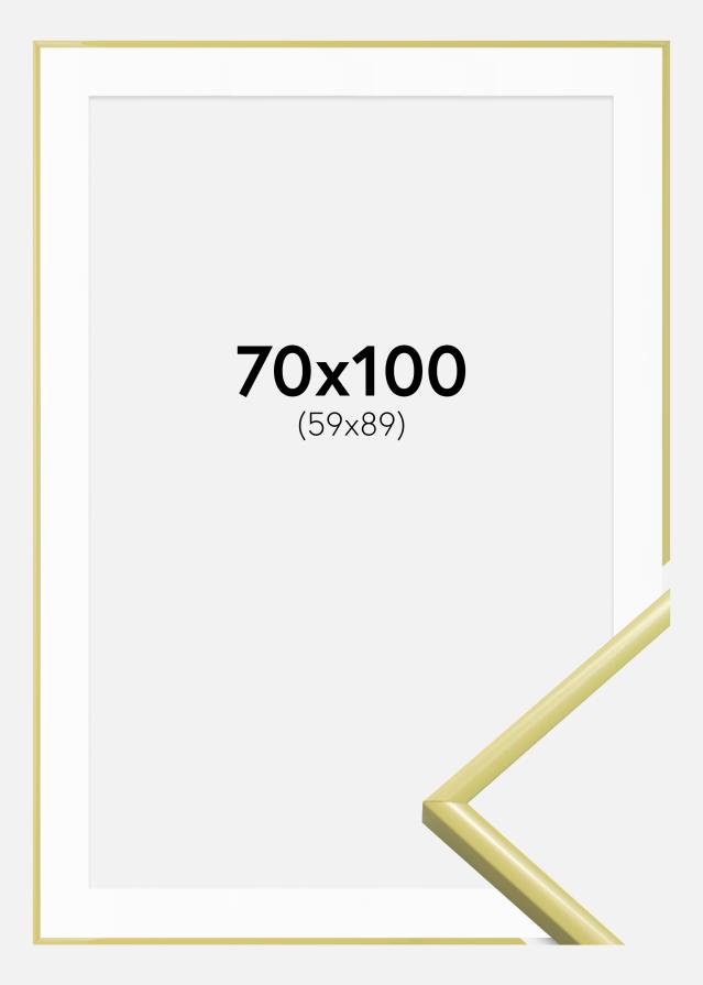 Marco New Lifestyle Amarillo claro 70x100 cm - Paspartú Blanco 60x90 cm