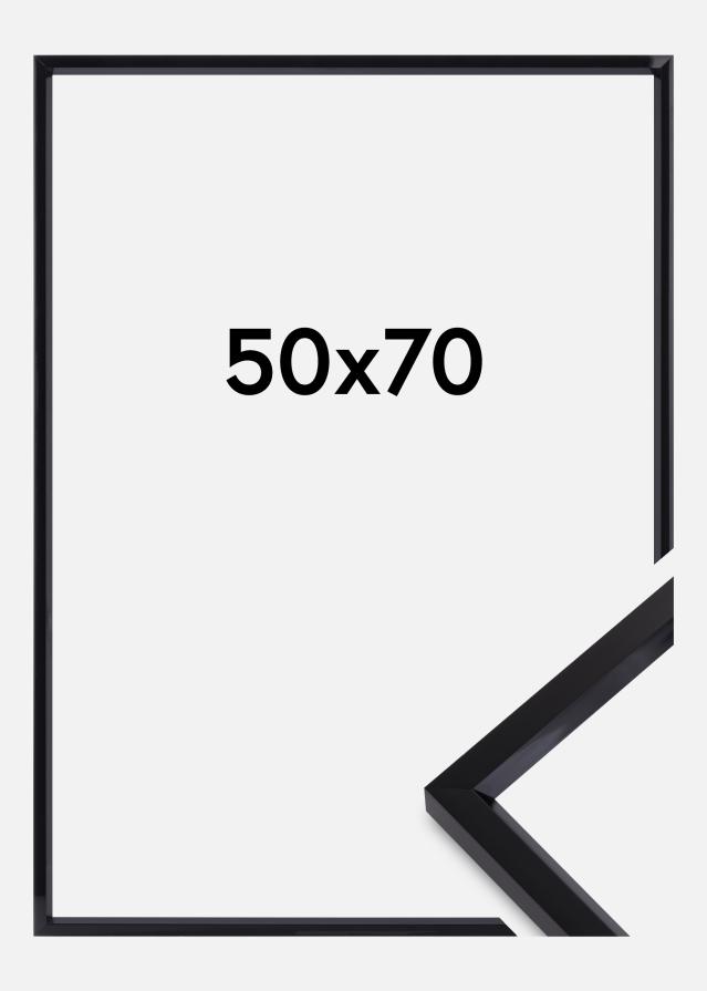 Marco Steel Style Negro 50x70 cm