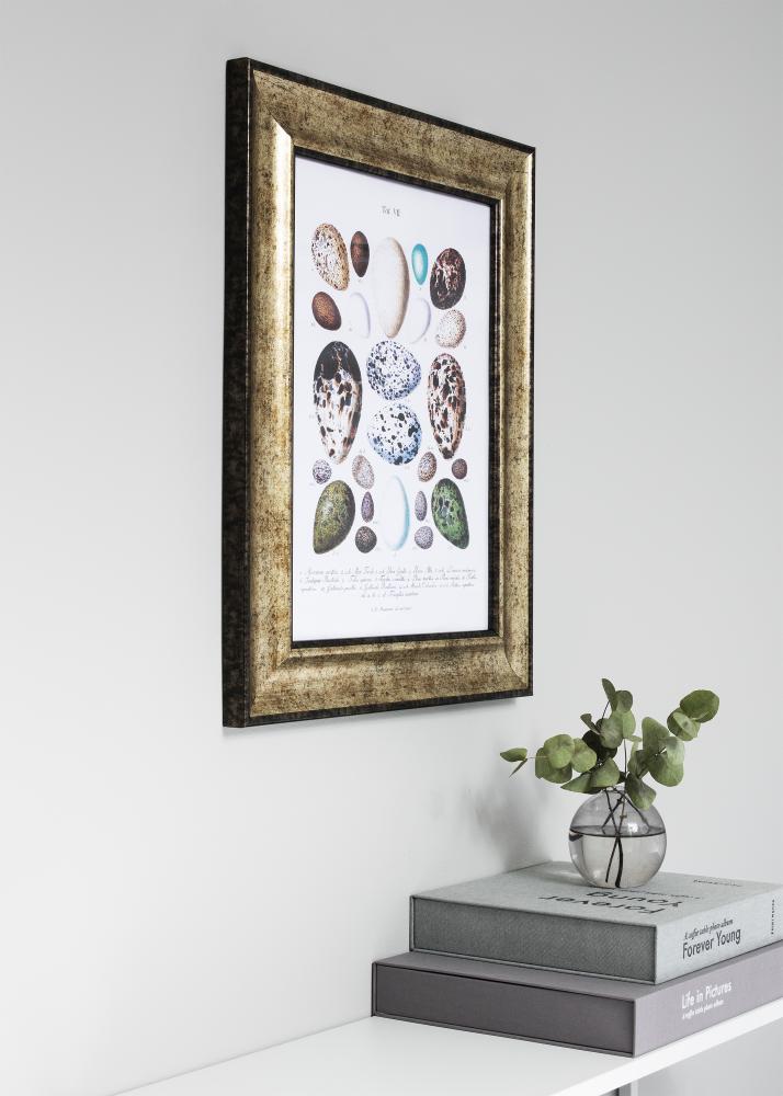 Marco Saltsjöbaden Oro antiguo 35x50 cm - Paspartú Negro 24x30 cm