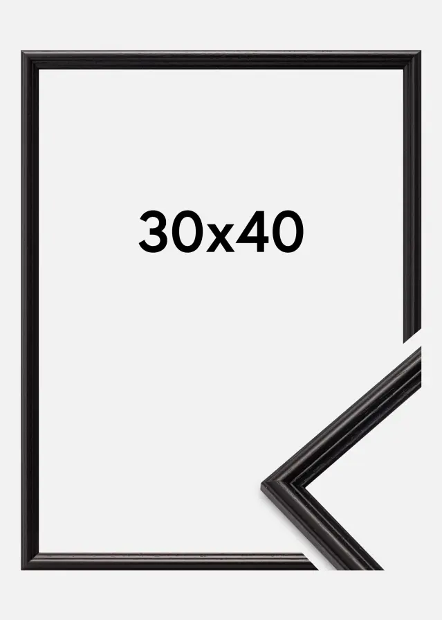Marco Horndal Vidrio acrílico Negro 30x40 cm