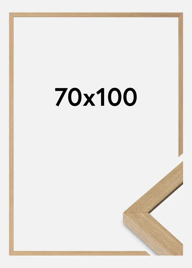 Marco Hermes Vidrio acrílico Natural Oak 70x100 cm