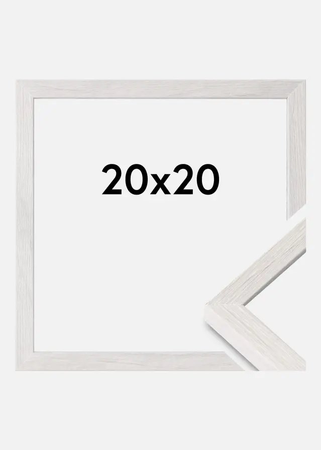 Marco Ares Vidrio Acrílico White Oak 20x20 cm