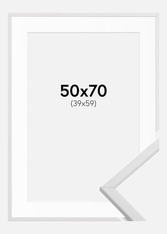 Marco Galant Blanco 50x70 cm - Paspartú Blanco 40x60 cm