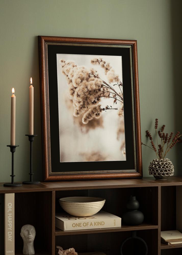 Marco Old Retro 40x50 cm - Paspartú Negro 30x40 cm