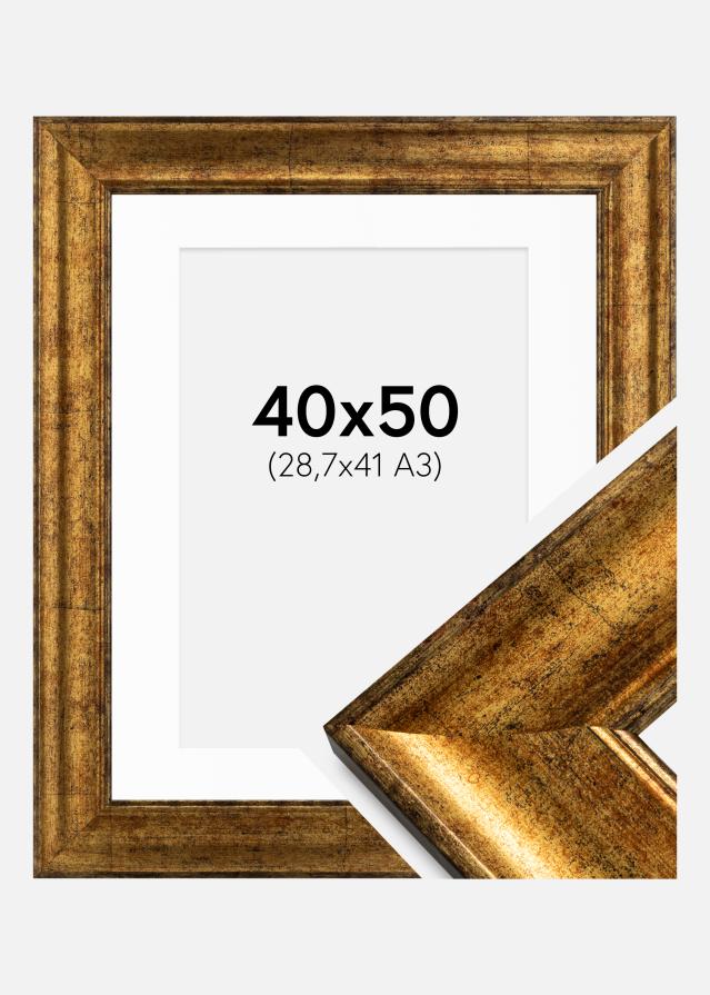 Marco Saltsjöbaden Dorado 40x50 cm - Paspartú Blanco 29,7x42 cm (A3)