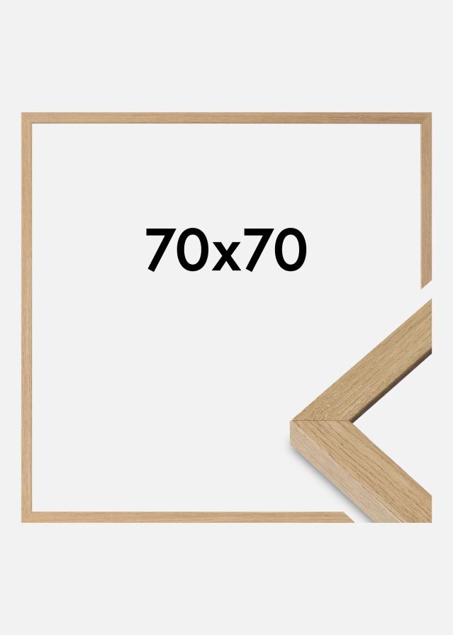 Marco Hermes Vidrio acrílico Natural Oak 70x70 cm