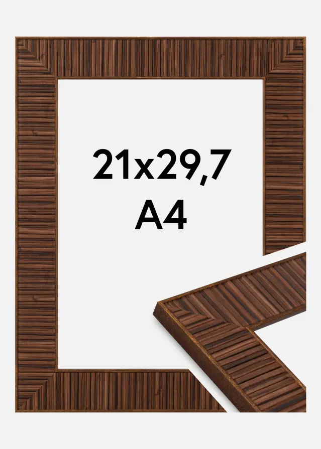 Marco Agust Vidrio acrílico Rosewood 21x29,7 cm (A4)