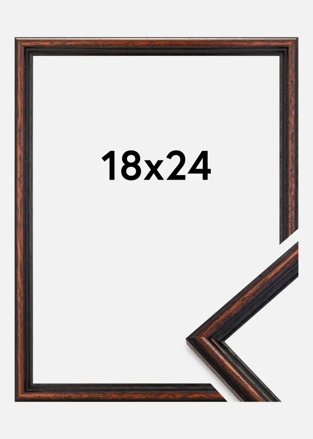 Marco Horndal Vidrio acrílico Castaño 18x24 cm