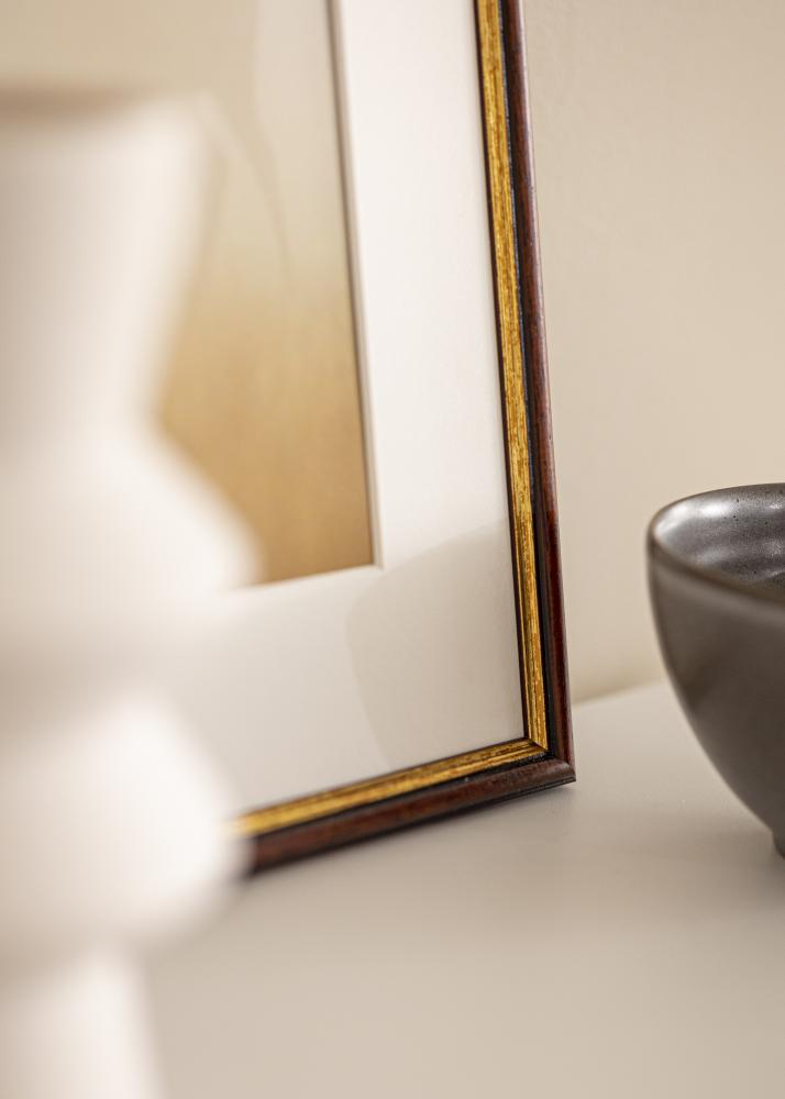 Marco Horndal Marrón 34x42 cm - Paspartús Blanco 25x32 cm