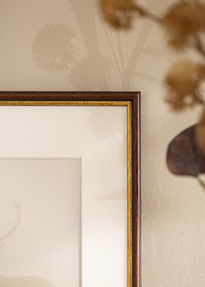 Marco Horndal Marrón 34x42 cm - Paspartús Blanco 25x32 cm