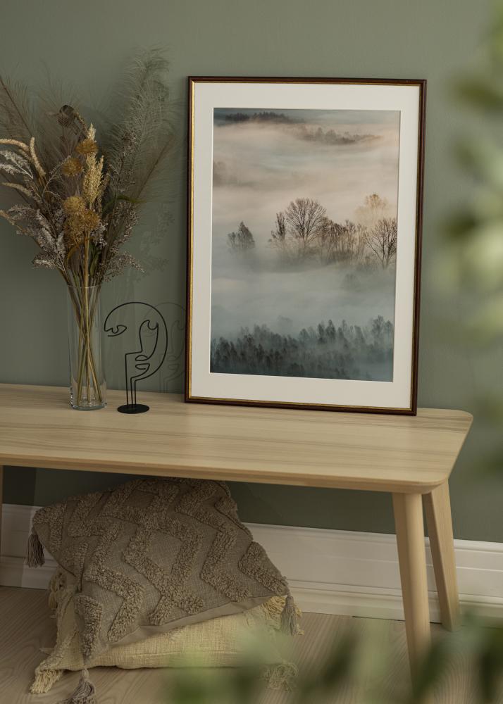 Marco Horndal Marrón 34x42 cm - Paspartús Blanco 25x32 cm