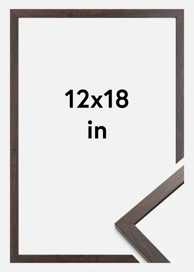 Marco Trendy Vidrio acrílico Castaño 12x18 inches (30,48x45,72 cm)