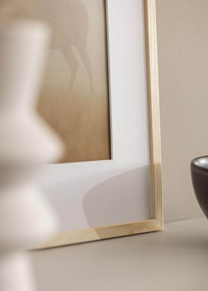 Marco Galant Pino 30x30 cm - Paspartú Blanco 20x20 cm