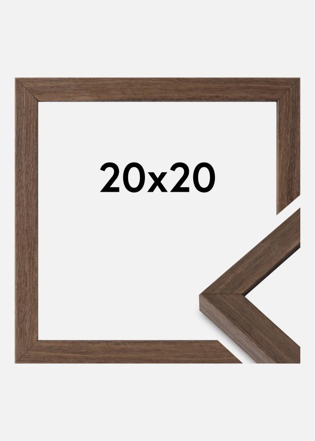 Marco Hermes Vidrio acrílico Nuez 20x20 cm