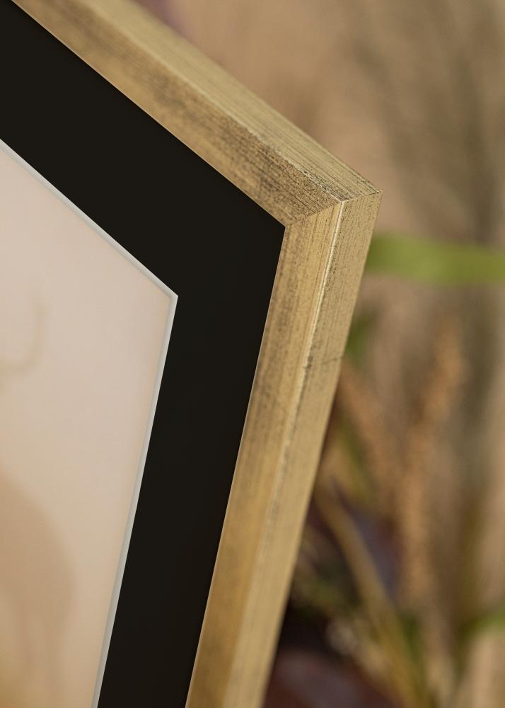 Marco Stilren Plateado 18x24 cm - Paspartú Negro 13x18 cm
