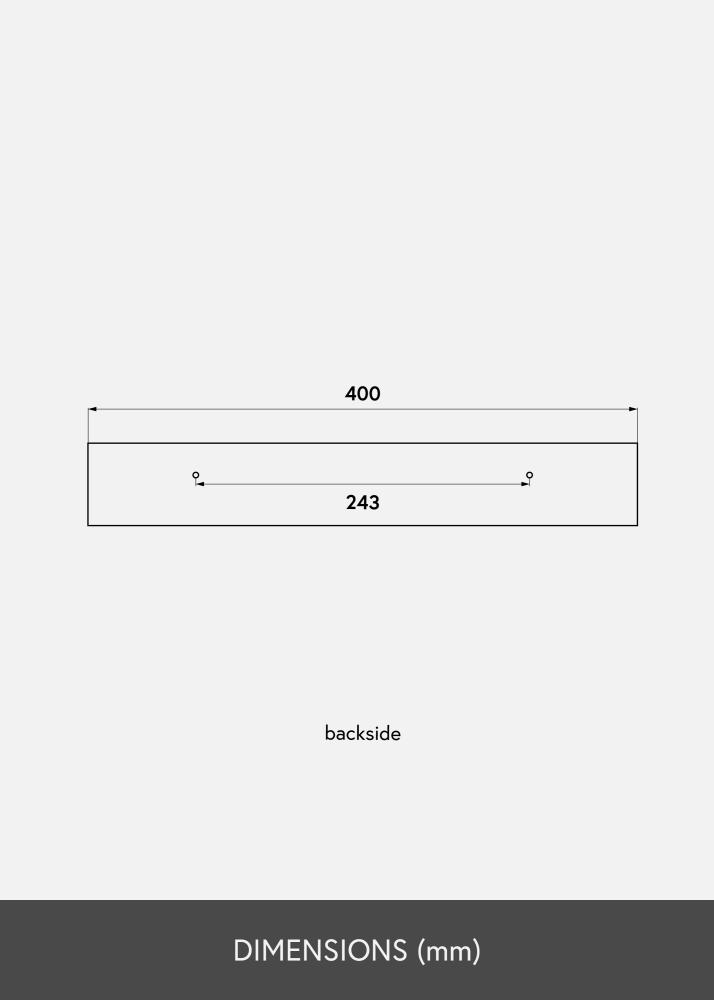 KAILA Estante para cuadros Bambú 40 cm