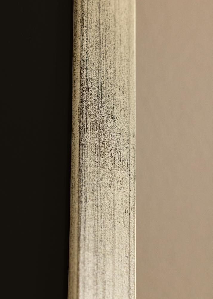 Marco Stilren Plateado 18x24 cm - Paspartú Negro 13x18 cm