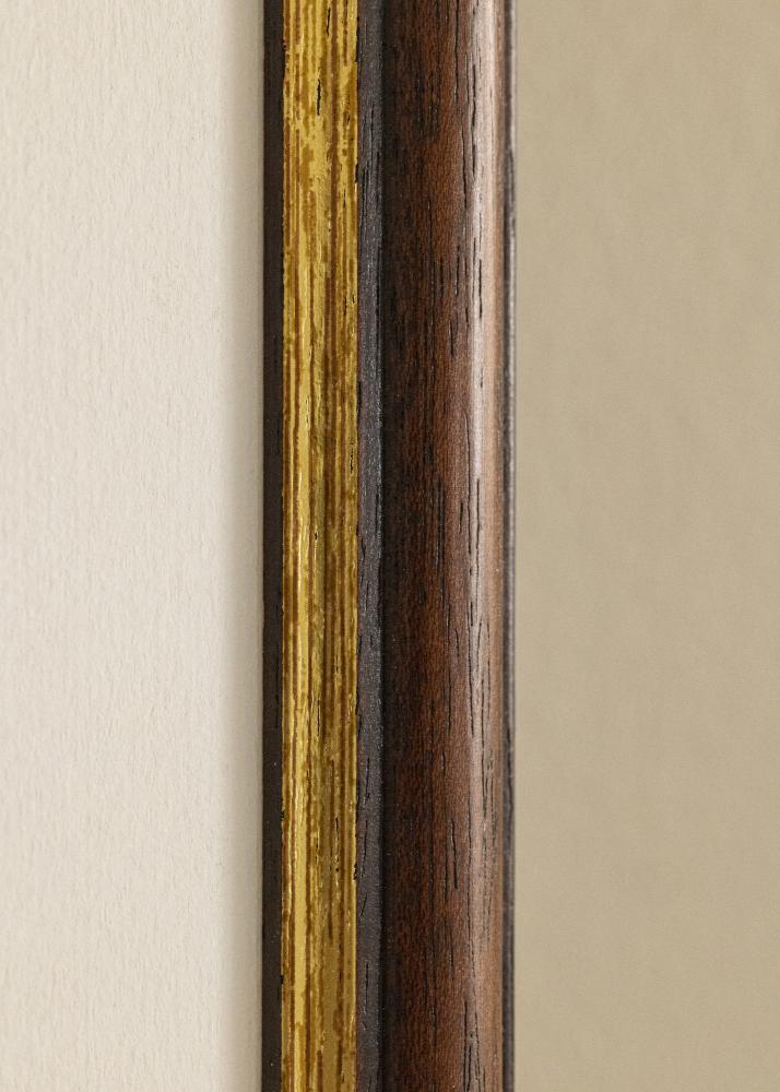 Marco Siljan Marrón 45x45 cm - Paspartús Blanco 14x14 inches