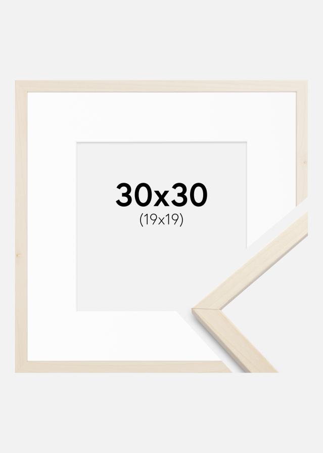 Marco Edsbyn Arce 30x30 cm - Paspartú Blanco 20x20 cm