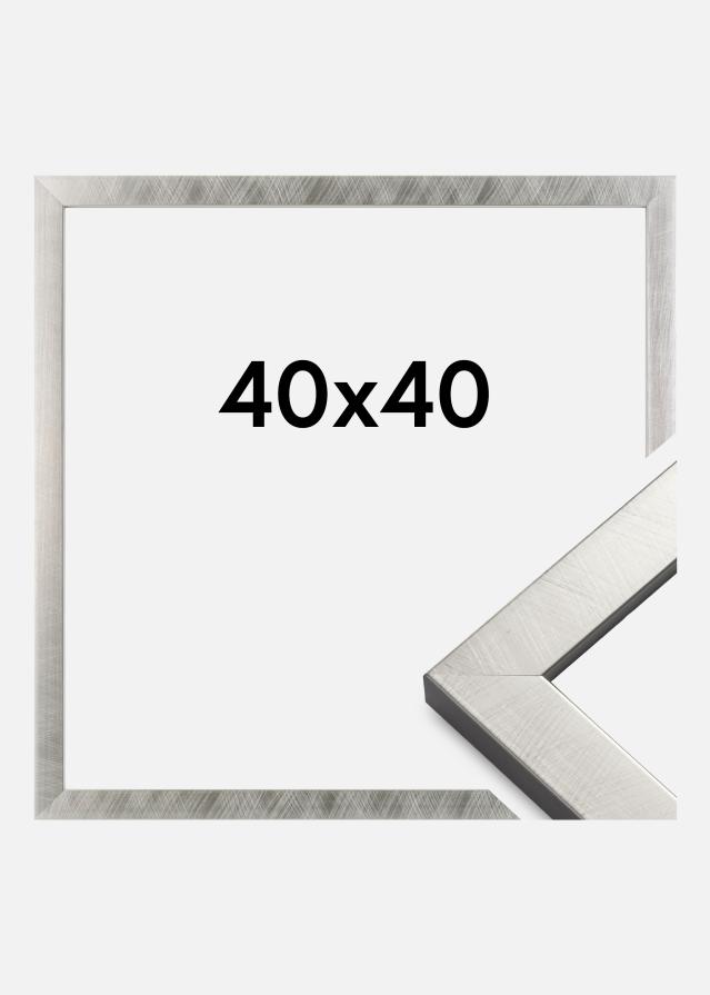 Marco Uppsala Vidrio acrílico Plateado 40x40 cm