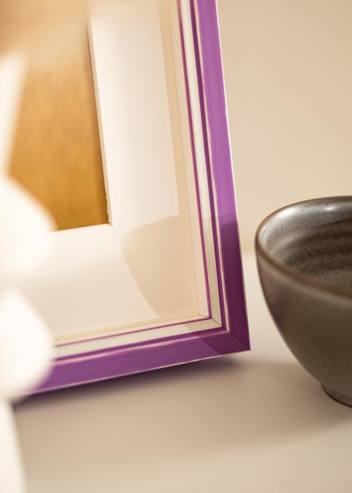 Marco Diana Vidrio acrílico Lila 28x35 cm