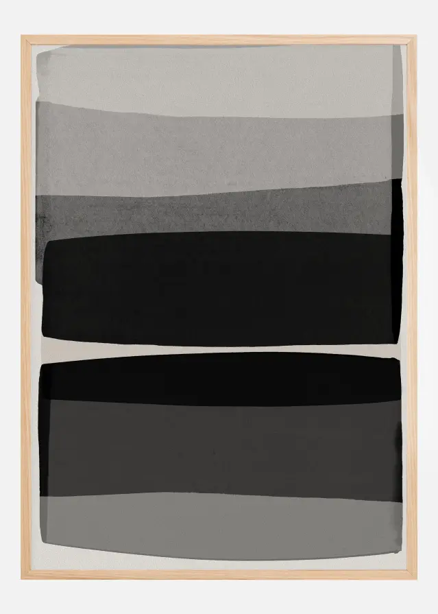 Modern Black and White Póster