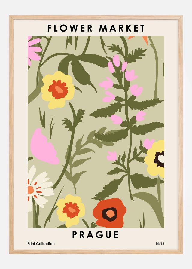 Flower Market Prague Póster